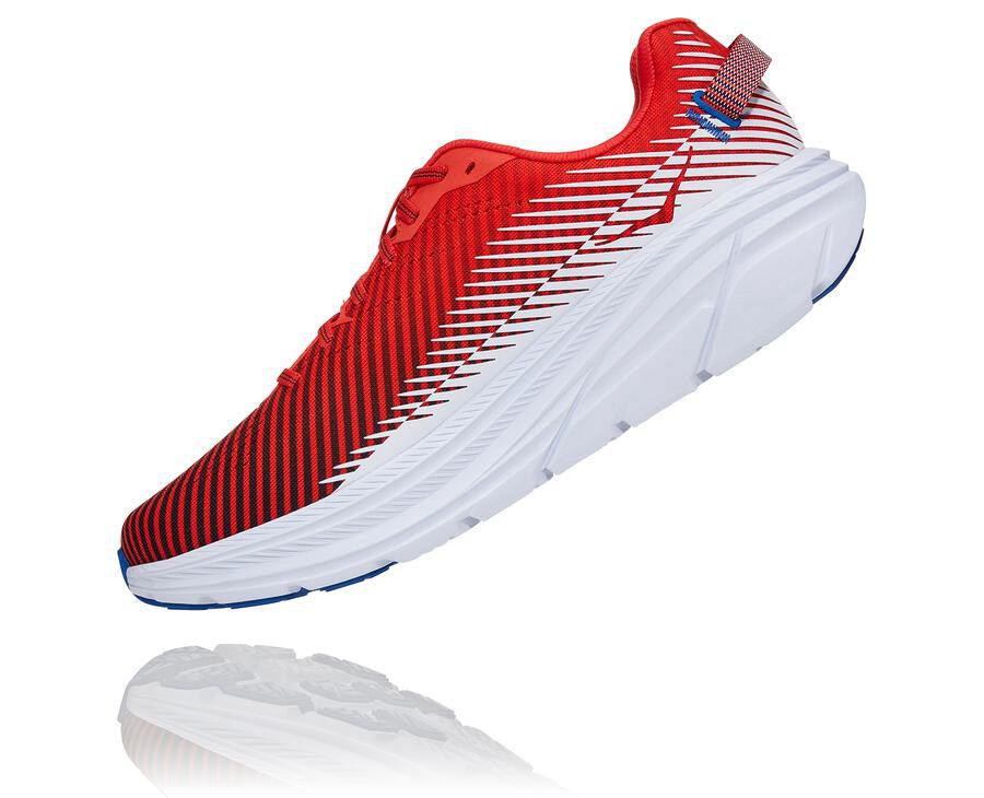 Hoka One One Hardloopschoenen Heren - Rincon 2 - Rood/Wit - RD6489075